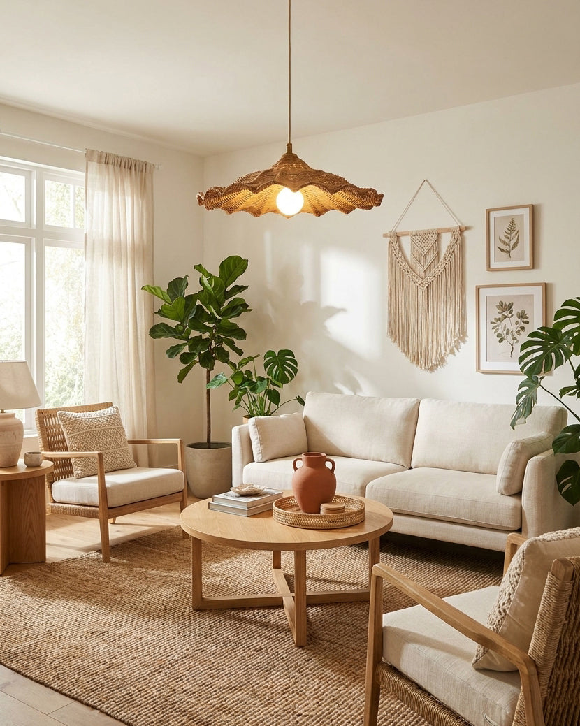 Ravela Rattan Pendant Light — product view 8