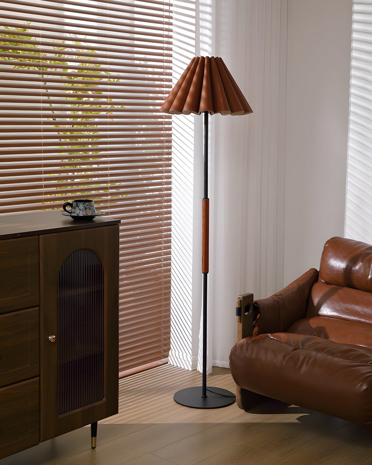 Marlow Pleat Floor Light — product view 4