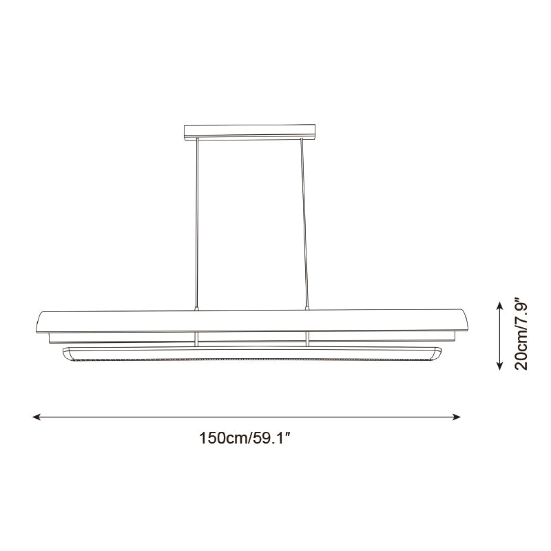 Merrow Linear Chandelier — product view 6