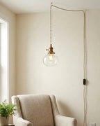 Jasmine Glass Plug In Pendant Light — product view 3