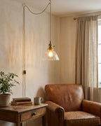 Jasmine Glass Plug In Pendant Light — product view 5