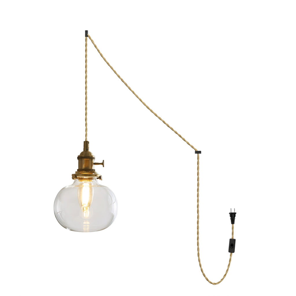 Jasmine Glass Plug In Pendant Light — product view 8