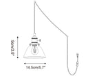 Jasmine Glass Plug In Pendant Light — product detail 12