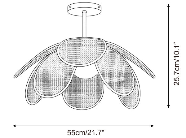 Rafflora Semi-Flush Mount — product detail 8