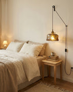 Retro Adonia Plug In Glass Pendant Light — product view 3