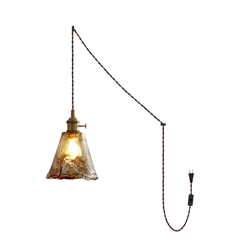 Retro Adonia Plug In Glass Pendant Light — product view 9