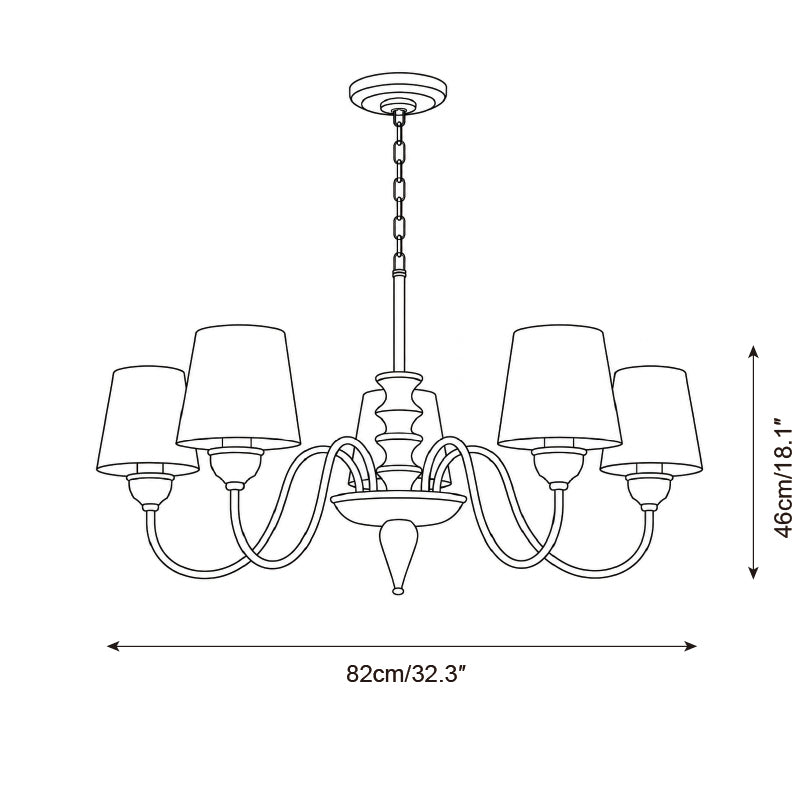 Brimley Chandelier — product view 6