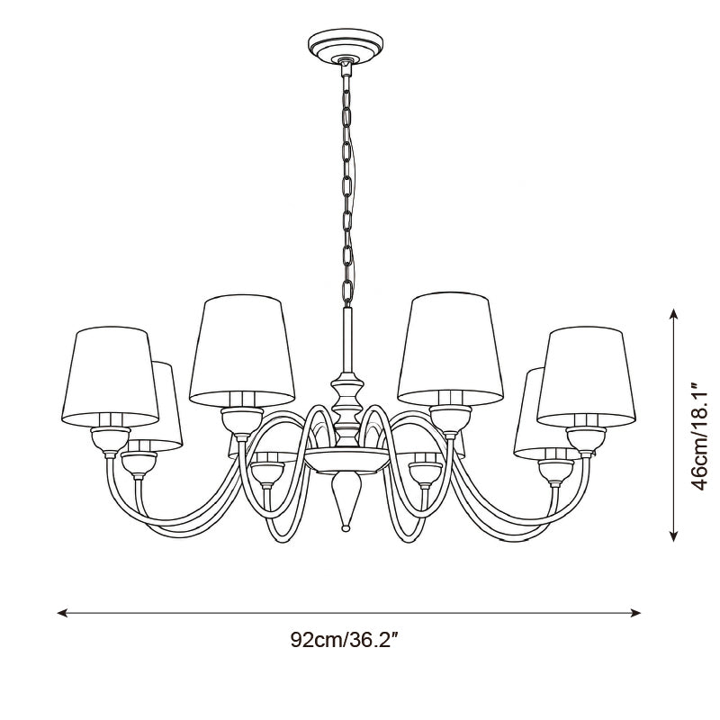 Brimley Chandelier — product view 8