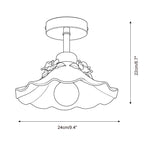 Bellarose Semi-Flush Mount — product view 5