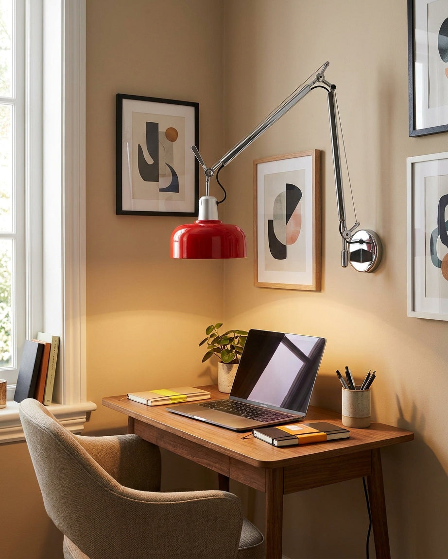 Rosso Swing Arm Wall Sconce — product view 2