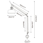 Rosso Swing Arm Wall Sconce — product view 6