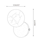 Orb Alabaster Wall Sconce — product view 5
