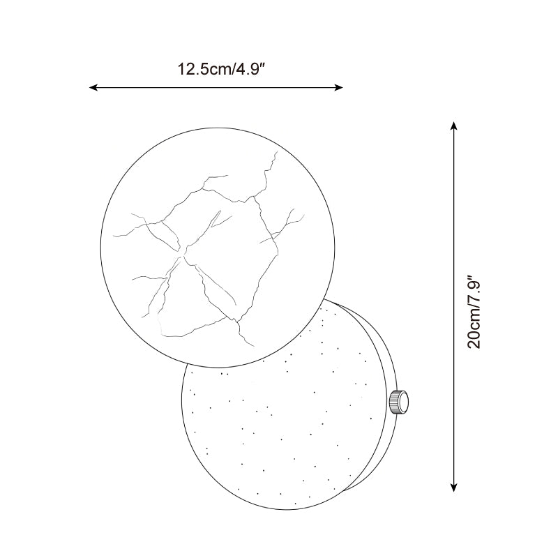 Orb Alabaster Wall Sconce — product view 5
