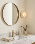Mia Ball Alabaster Wall Sconce — product view 2