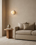 Mia Ball Alabaster Wall Sconce — product view 3