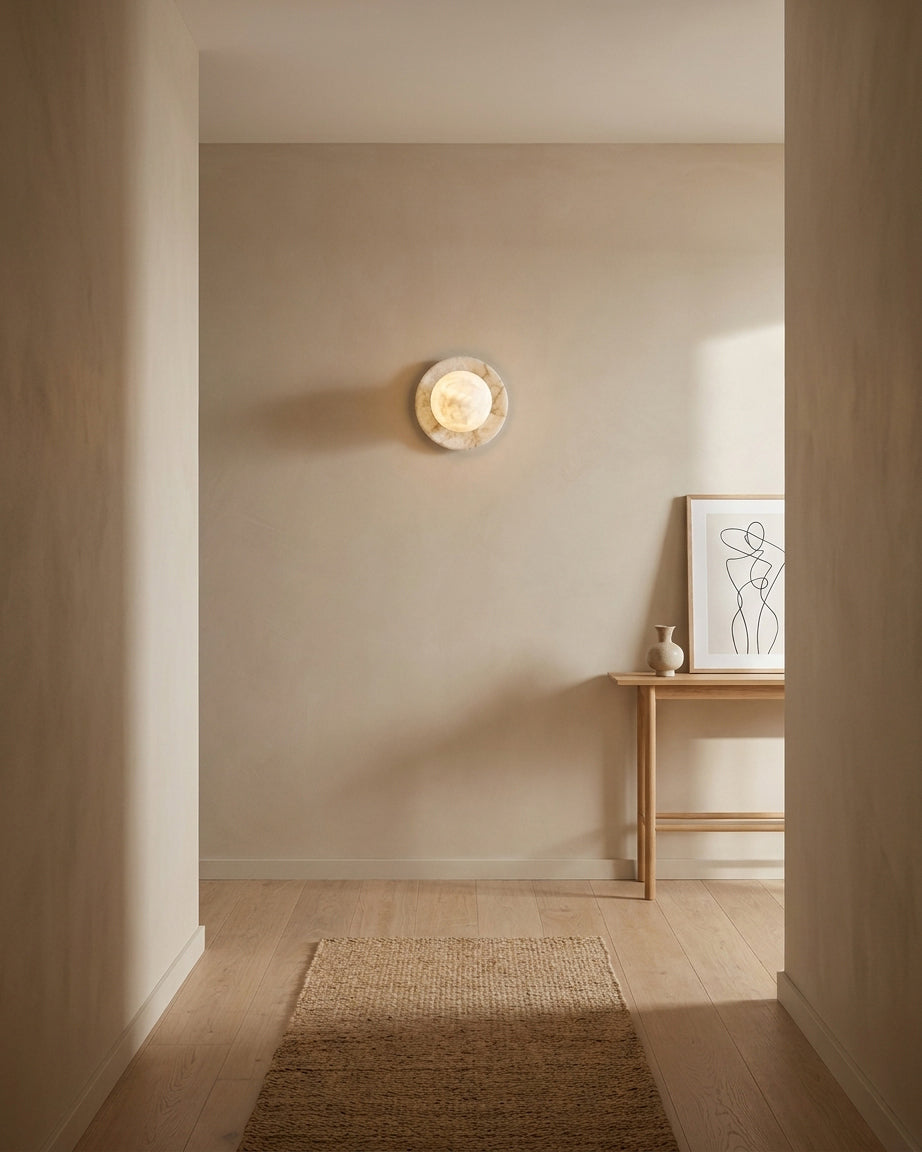 Mia Ball Alabaster Wall Sconce — product view 8