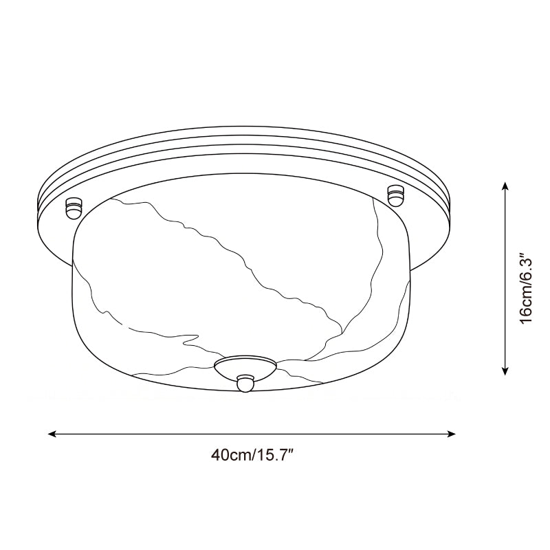 Justice Alabaster Semi-Flush Mount — product view 5