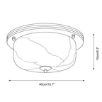 Justice Alabaster Semi-Flush Mount — product view 5