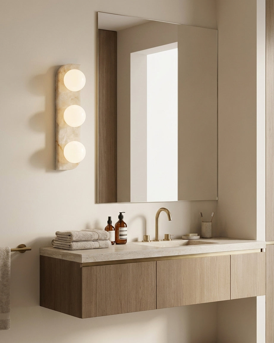 Neptune Alabaster Wall Sconce — product view 4