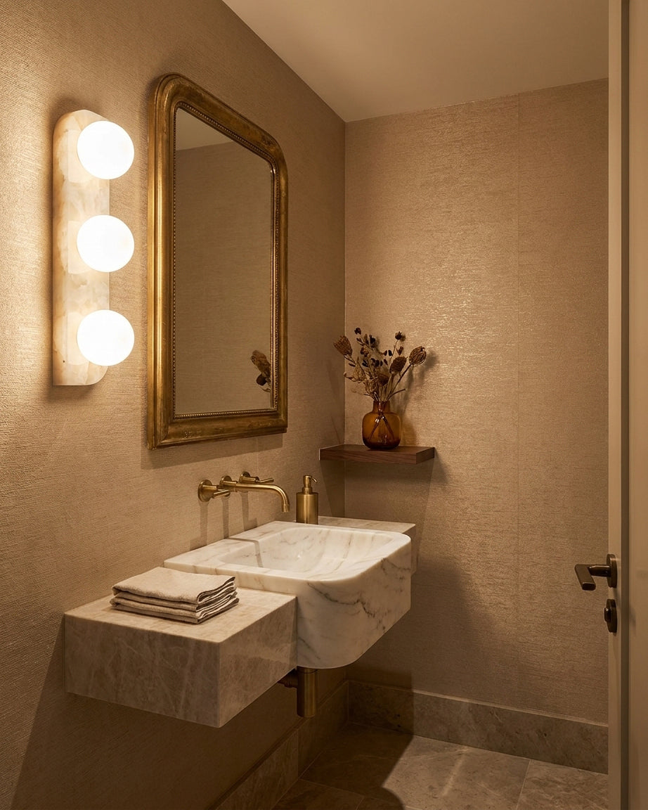 Neptune Alabaster Wall Sconce — product view 10