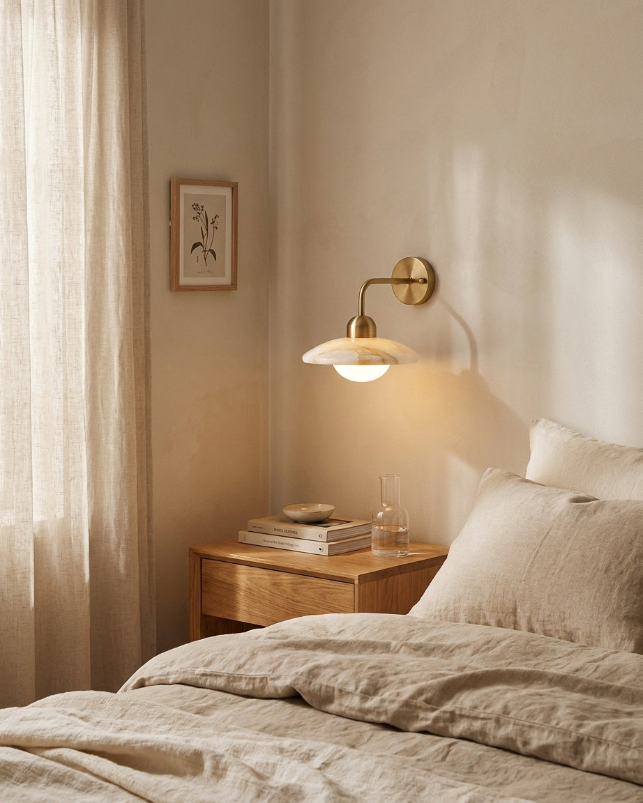 Carolia Alabaster Wall Sconce — product view 4