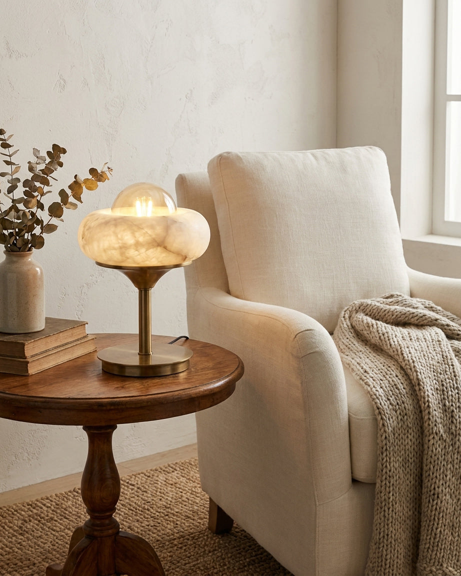 Retrovia Alabaster Table Lamp — product view 2