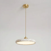 Brass & White Alabaster