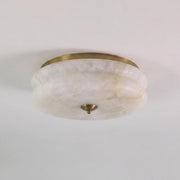 Brass & White Alabaster