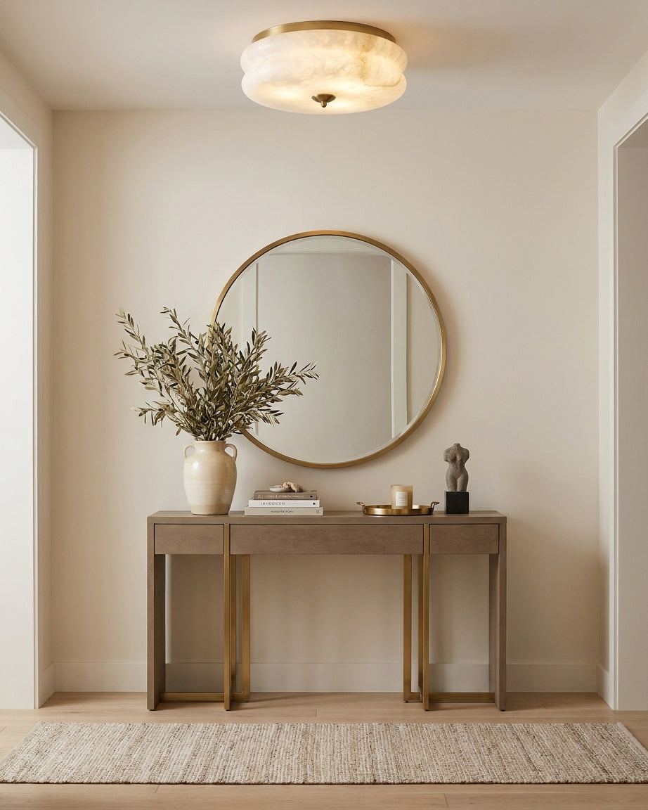Rowen Alabaster Semi-Flush Mount — product view 4