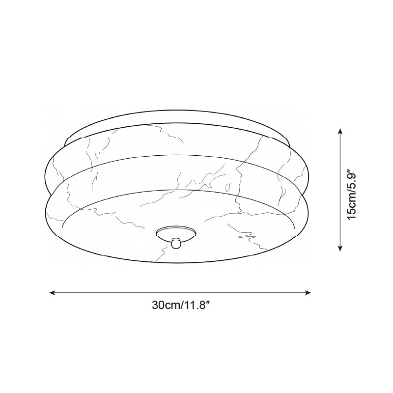 Rowen Alabaster Semi-Flush Mount — product view 5