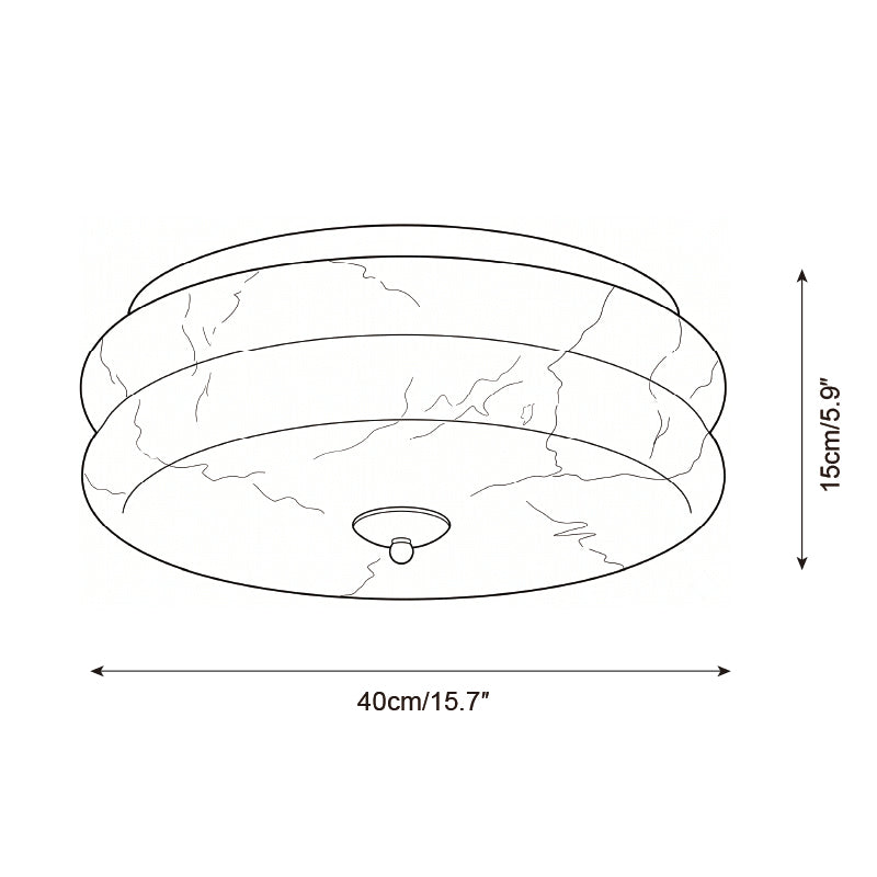 Rowen Alabaster Semi-Flush Mount — product view 6