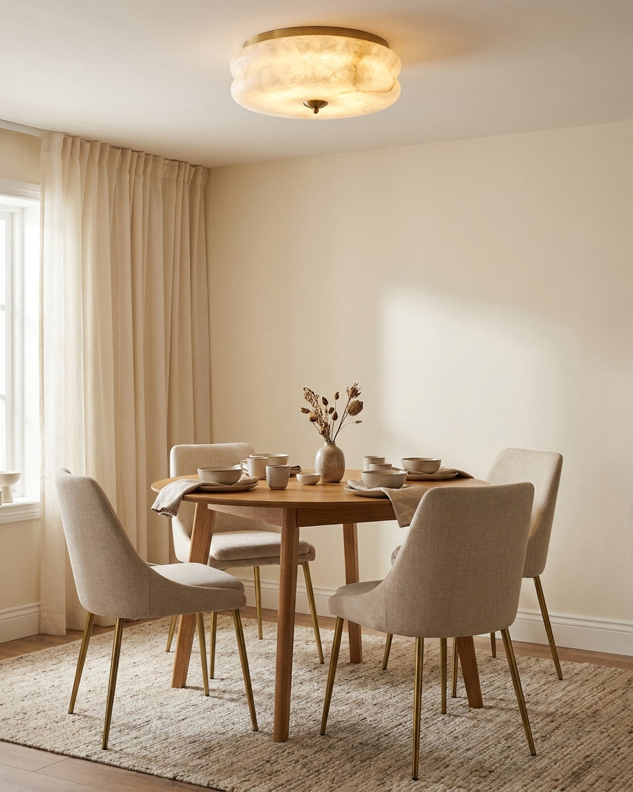 Rowen Alabaster Semi-Flush Mount — product view 8