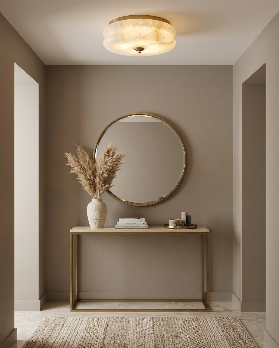 Rowen Alabaster Semi-Flush Mount — product view 9