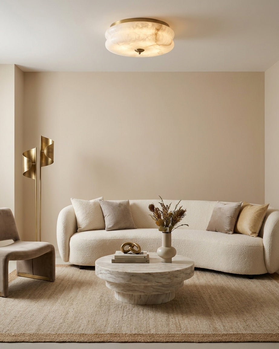 Rowen Alabaster Semi-Flush Mount — product view 10
