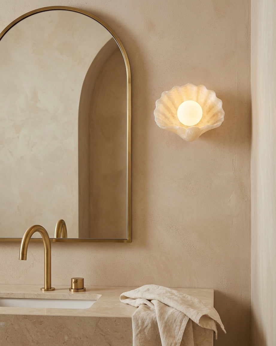 Marisca Alabaster Wall Sconce — product view 2