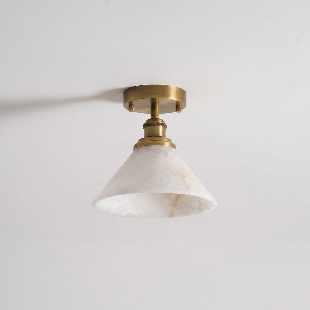 Aurelia Alabaster Semi-Flush Mount — product view 2