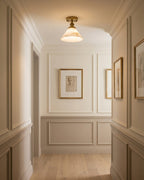 Aurelia Alabaster Semi-Flush Mount — product view 3