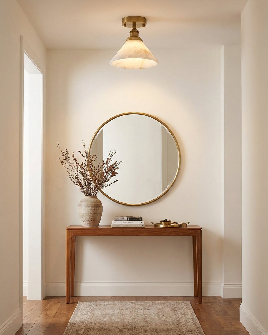 Aurelia Alabaster Semi-Flush Mount — product view 4