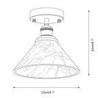 Aurelia Alabaster Semi-Flush Mount — product view 5