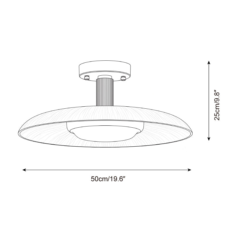 Selmora Alabaster Semi-Flush Mount — product view 5