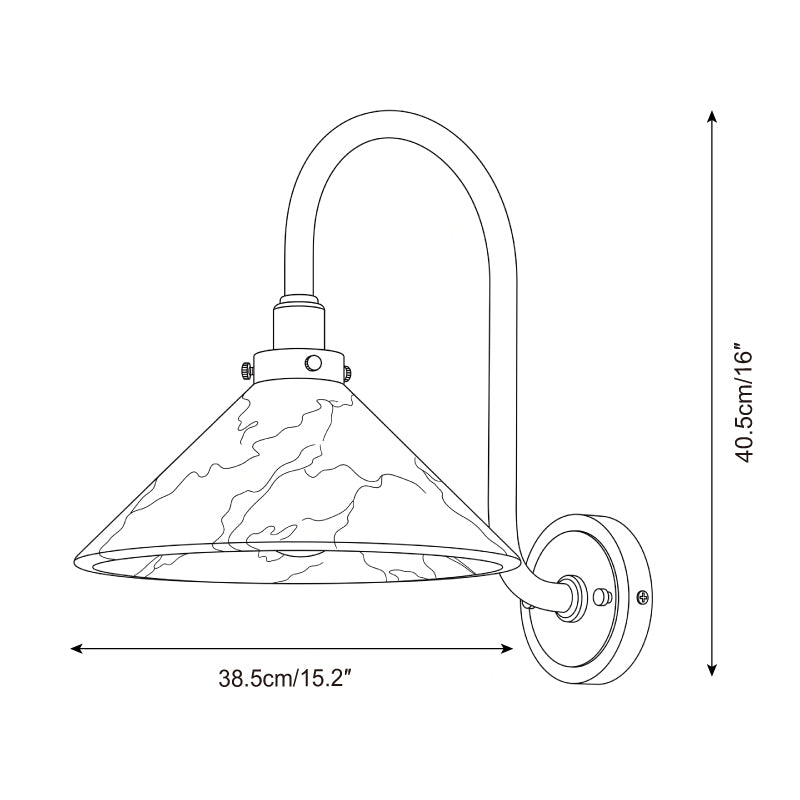 Lunelle Alabaster Wall Sconce — product view 5