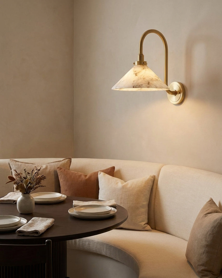 Lunelle Alabaster Wall Sconce — product view 7