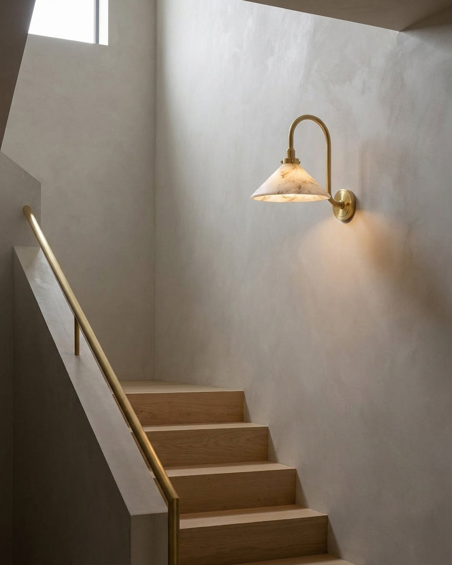 Lunelle Alabaster Wall Sconce — product view 9