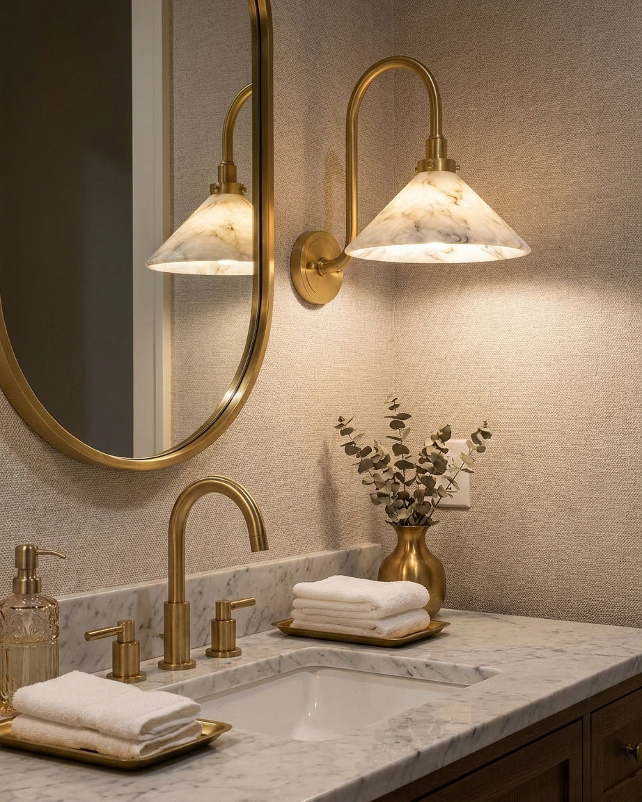Lunelle Alabaster Wall Sconce — product view 10