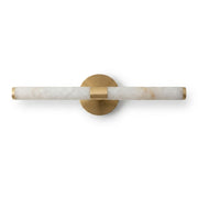 Brass & White Alabaster