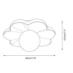 La Fleur Alabaster Semi-Flush Mount — product view 5