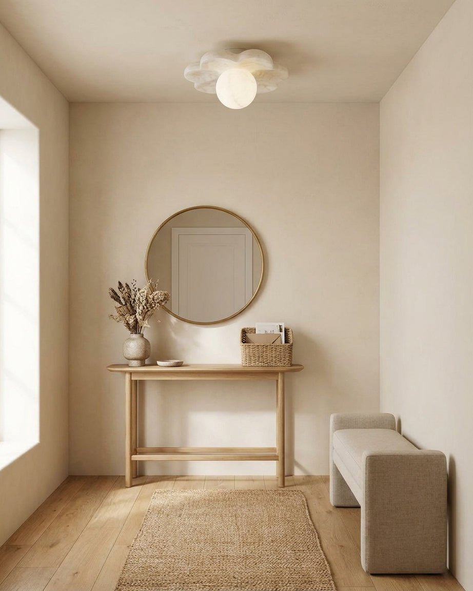 La Fleur Alabaster Semi-Flush Mount — product view 7