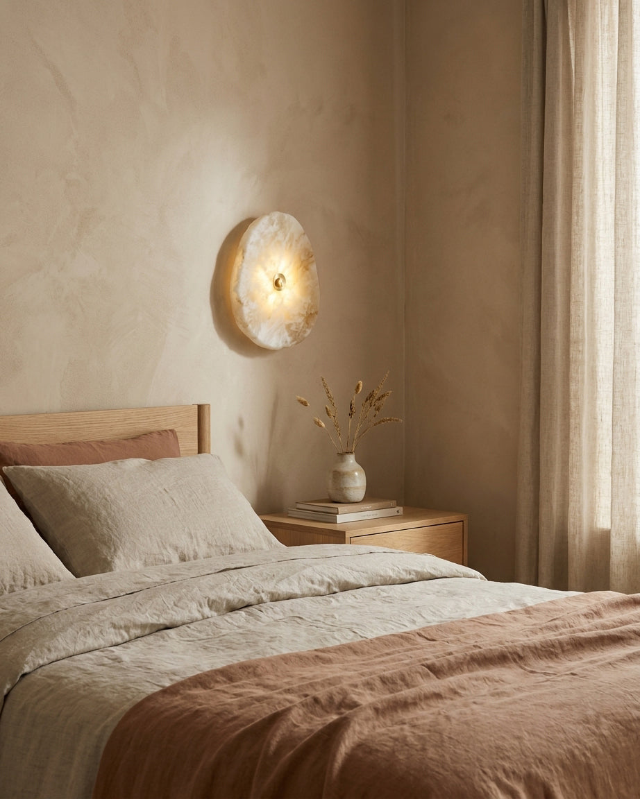 Onyvelle Alabaster Wall Sconce — product view 3