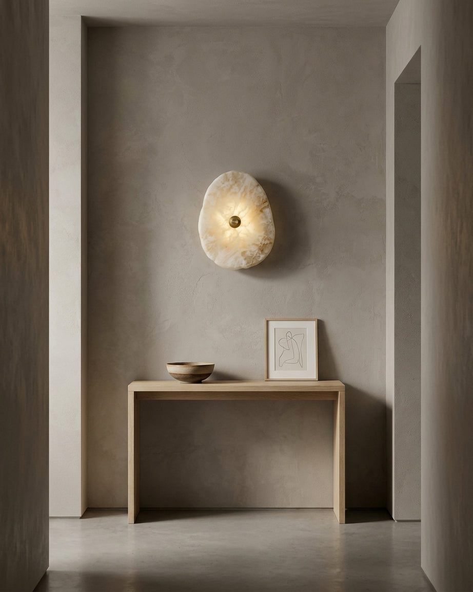 Onyvelle Alabaster Wall Sconce — product view 9
