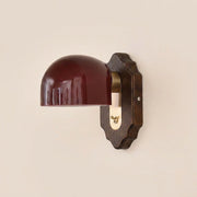 Walnut Colour & Burgundy